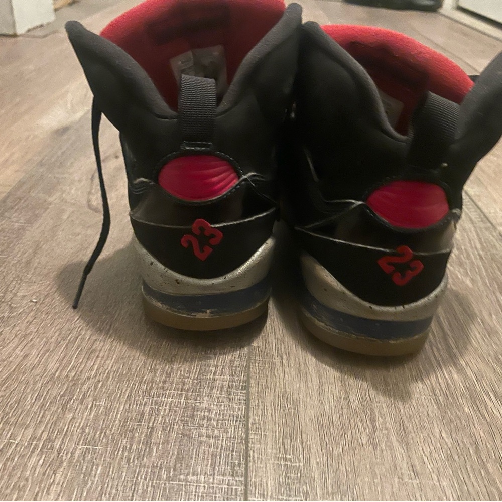 Kids Black and Red Sneakers